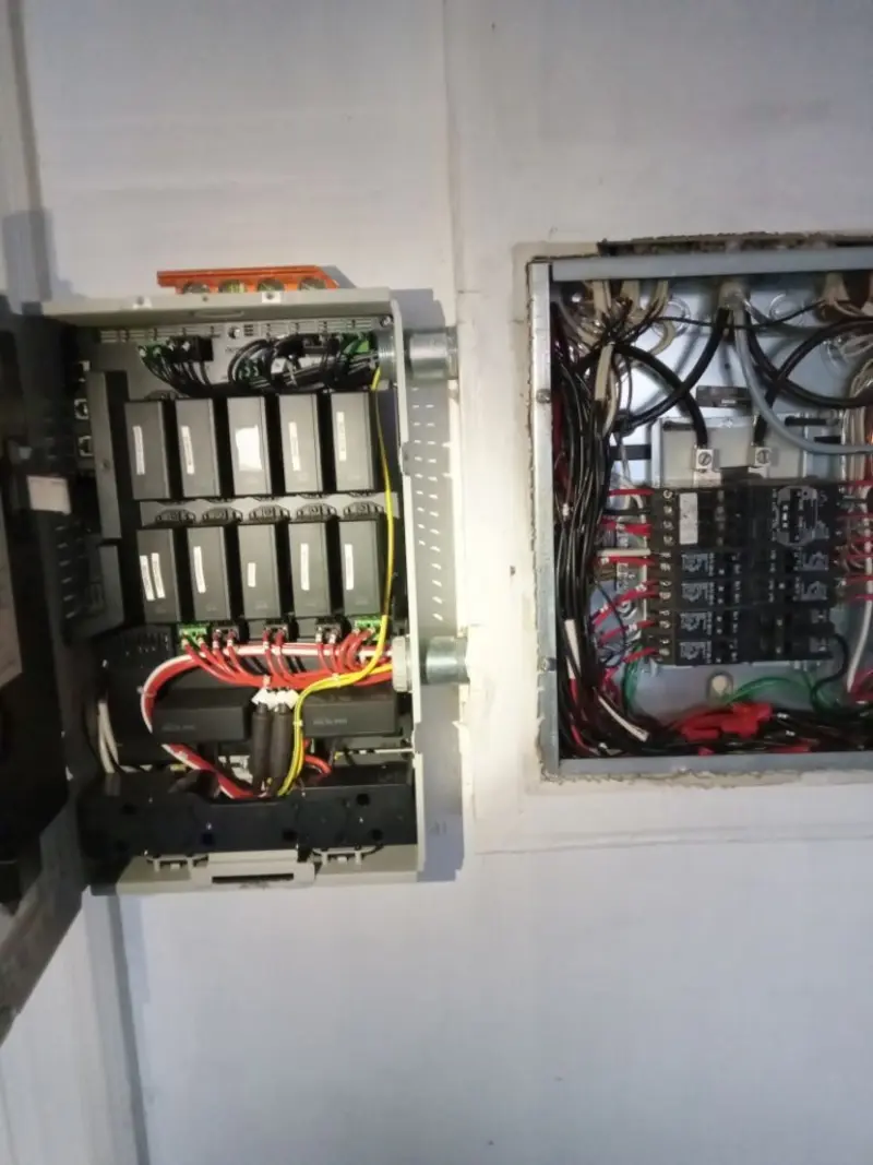 Electrical panel upgrade completed for Indoor Lighting Installation in Ball
